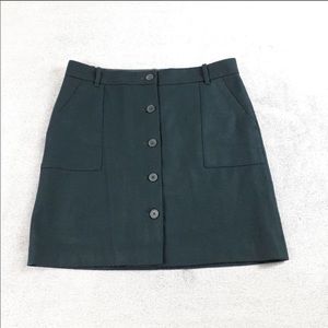 Eddie Bauer Mercer Fit Wool Button Front skirt-4